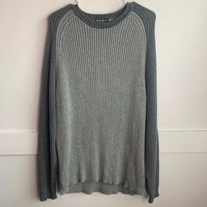 Eddie Bauer Gray Two Tone Crewneck Sweater